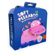 Cargar imagen en el visor de la galería, SOFT PEEKABOO BEDTIME BOOK HIPPO