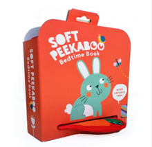Cargar imagen en el visor de la galería, SOFT PEEKABOO BEDTIME BOOK RABBIT